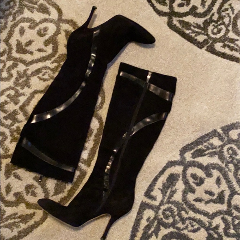 Via Spiga suede knee hi boots size 6.5 excellent!